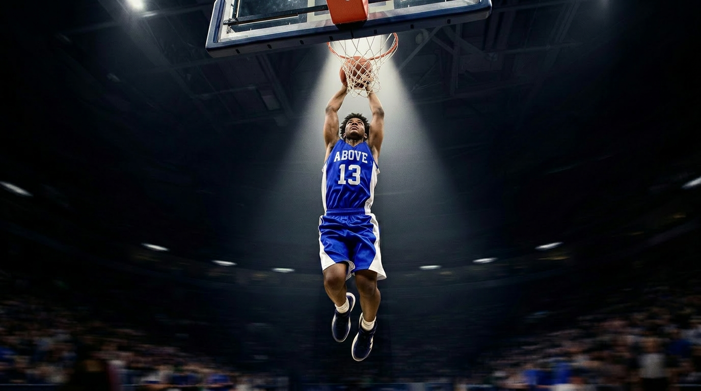 Above Academy player dunking